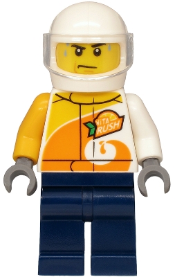 Helicopter Pilot - Jacket with 'ViTA RUSH' Logo, Dark Blue Legs, White Helmet
Komplett i god stand.