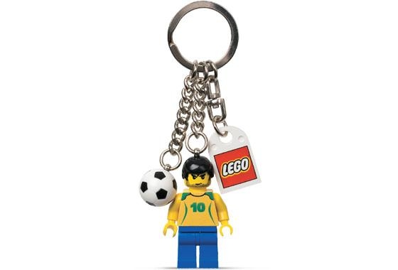 Soccer Player Brazil #10 with Ball Key Chain with Lego Logo Tile, Modified 3 x 2 Curved with Hole
Komplett. Litt slitasje på rygg.