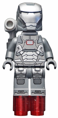 War Machine - Dark Bluish Gray and Silver Armor with Backpack
Komplett. Ett merke på front av maske.