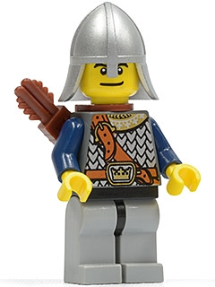 Fantasy Era - Crown Knight Scale Mail with Chest Strap, Helmet with Neck Protector, Dual Sided Head
Komplett i god stand.