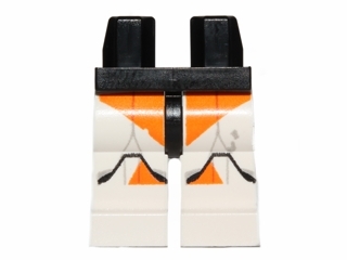 Hips and White Legs with SW Clone Trooper and Orange Small Markings Pattern
I god stand.