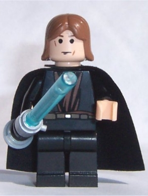 Anakin Skywalker - Trans-Light Blue Light-up Lightsaber
Komplett. Ett hakk i ansikt. Litt fraying på kappe.
Lyset fungerer.