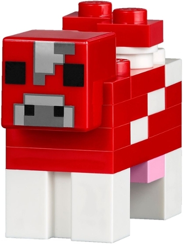 Minecraft Cow, Mooshroom (Red and White, Dark Bluish Gray Pixel Between Eyes) - Brick Built
Komplett i god stand.