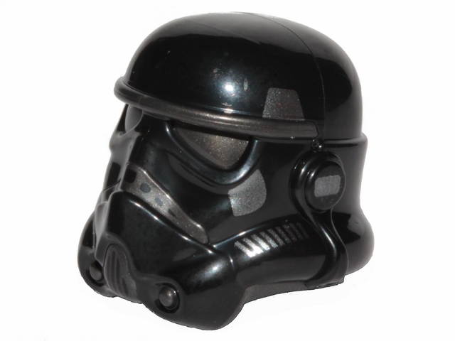 Minifigure, Headgear Helmet SW Stormtrooper with Molded Pearl Dark Gray Forehead, Eyes, Nose, Chin, and Panels on Back and Printed Dark Silver Marks Pattern (Shadow Trooper)
I god stand.