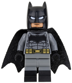 Batman - Dark Bluish Gray Suit, Gold Belt, Black Hands, Spongy Cape, Large Bat Logo
Komplett i god stand.