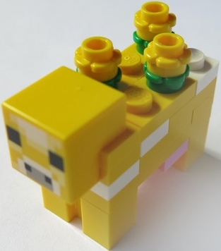 Minecraft Cow, Moobloom - Brick Built
Komplett i god stand.